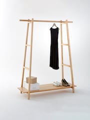 La Redoute Intérieurs Natural Uyen Solid Pine Ladder Clothes Rack - Image 2 of 2