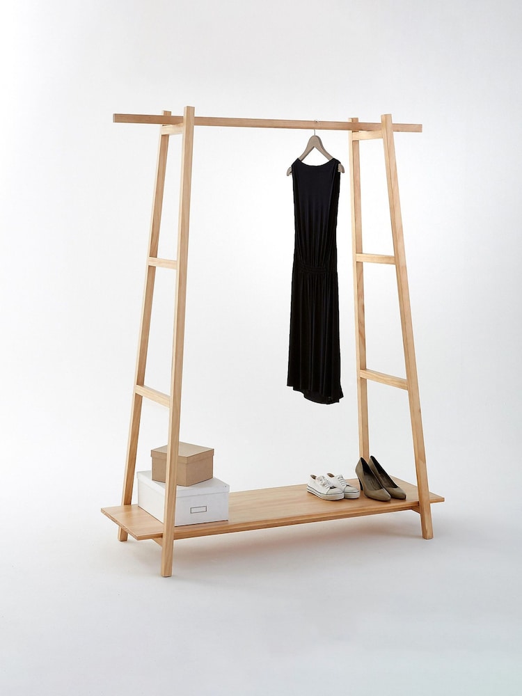 La Redoute Intérieurs Natural Uyen Solid Pine Ladder Clothes Rack - Image 2 of 2