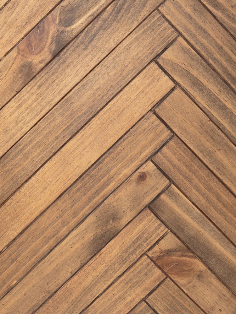 La Redoute Intérieurs Wax Pine Nottingham Herringbone Parquet 2Door Solid Pine Wardrobe - Image 5 of 5