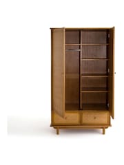 La Redoute Intérieurs Dark Wood Orient Solid Pine Wardrobe - Image 3 of 5