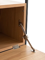 La Redoute Intérieurs Oak Vaulty & Metal Wire Shelving Unit - Image 4 of 5