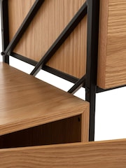 La Redoute Intérieurs Oak Vaulty & Metal Wire Shelving Unit - Image 5 of 5