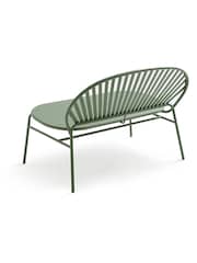 La Redoute Intérieurs Khaki Solale Metal Garden Bench - Image 2 of 4