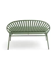 La Redoute Intérieurs Khaki Solale Metal Garden Bench - Image 4 of 4