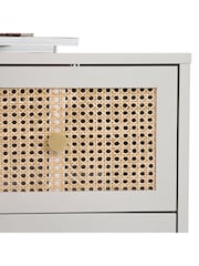 La Redoute Intérieurs Grey Natural Paola Pine & Rattan Chest of 3 Drawers - Image 4 of 5