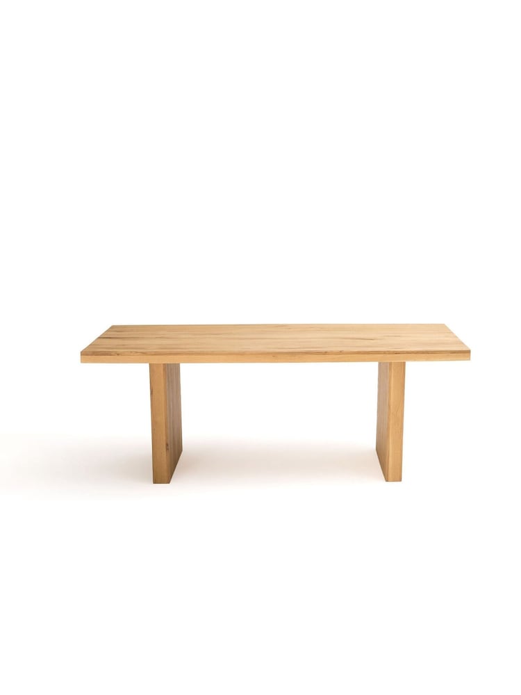 La Redoute Intérieurs Oak Vova Solid Oak 6 to 8 Seater Dining Table - Image 1 of 4