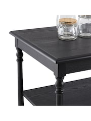 La Redoute Intérieurs Black Reipard 180cm Oak Veneer Draper Console Table - Image 3 of 5