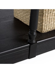 La Redoute Intérieurs Black Reipard 180cm Oak Veneer Draper Console Table - Image 5 of 5