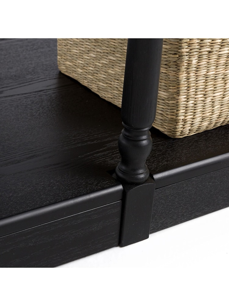 La Redoute Intérieurs Black Reipard 180cm Oak Veneer Draper Console Table - Image 5 of 5