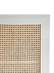 La Redoute Intérieurs Grey Natural Paola Pine & Rattan Triple Wardrobe - Image 5 of 5