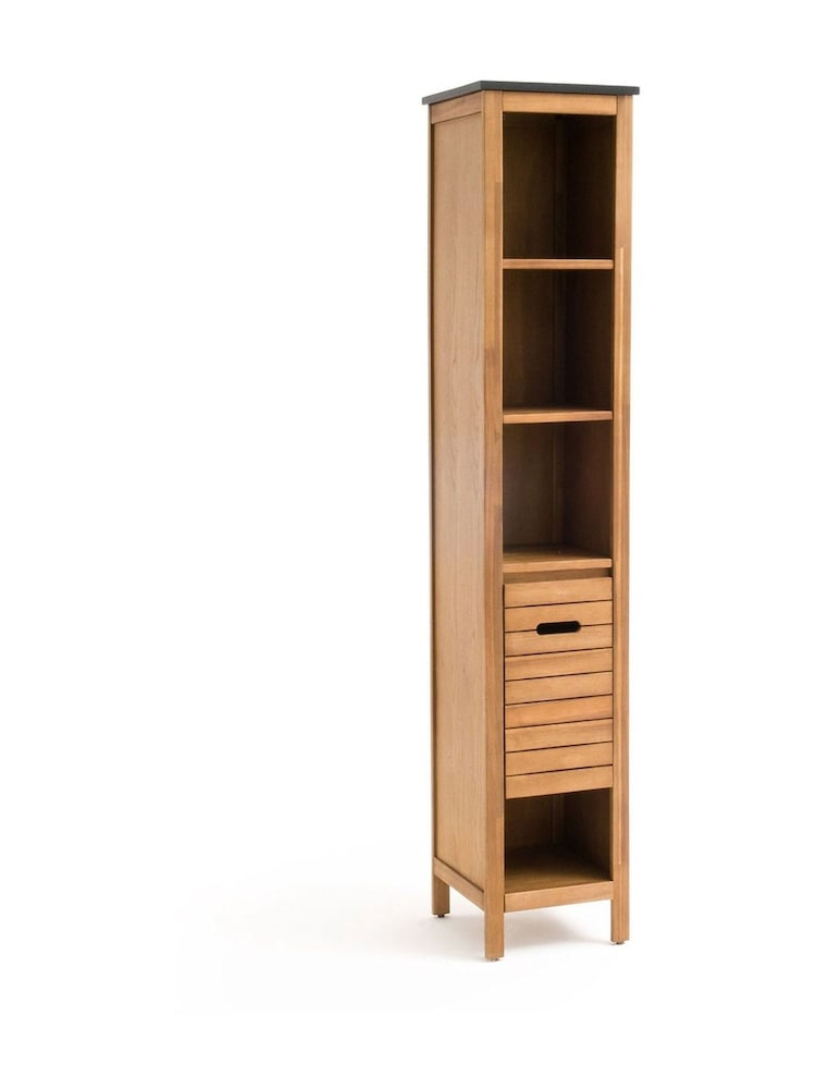 La Redoute Intérieurs Acacia Saturne Acacia Bathroom Storage Column 35cm - Image 2 of 4