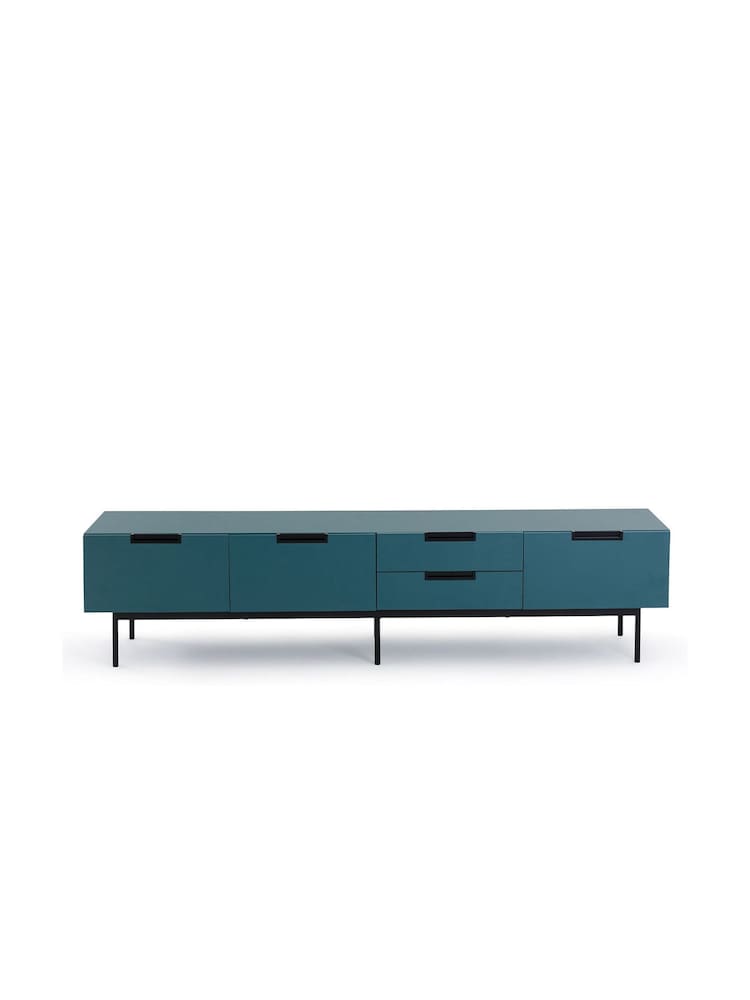 La Redoute Intérieurs Petrol Blue Treno Colourful TV Unit - Image 1 of 5