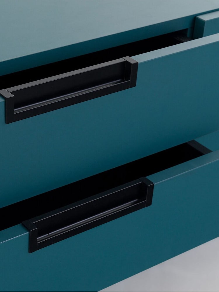 La Redoute Intérieurs Petrol Blue Treno Colourful TV Unit - Image 5 of 5