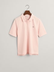 GANT Pink Slim-Fit Polo Shirt - Image 4 of 4