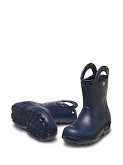 Crocs Navy Kids Handle It Rain Boots - Image 5 of 7