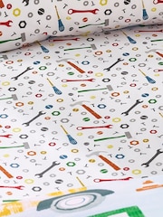 Catherine Lansfield Blue Digger Dreams Fitted Sheet - Image 2 of 2