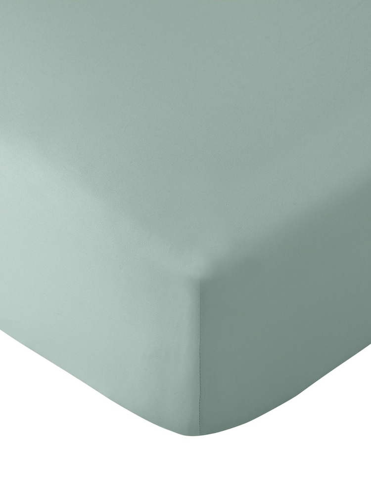 Catherine Lansfield Green So Soft Non-Iron Fitted Sheet - Image 2 of 2