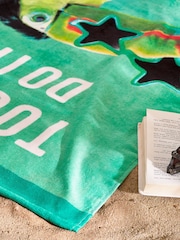 Catherine Lansfield Green Toucan Do It Cotton Beach Towel - Image 2 of 2