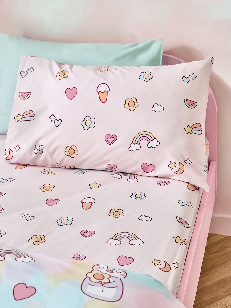 Catherine Lansfield Pastel Forever Together Fitted Sheet - Image 1 of 2