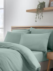 Catherine Lansfield 4 Pack Green So Soft Non-Iron Pillowcases - Image 1 of 2