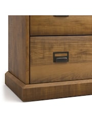La Redoute Intérieurs Dark Oak Wood Lindley Solid Pine Chest of 6 Drawers - Image 3 of 5
