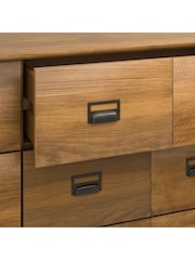 La Redoute Intérieurs Dark Oak Wood Lindley Solid Pine Chest of 6 Drawers - Image 5 of 5