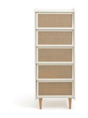 La Redoute Intérieurs Egg Shell Taga Dresser with 5 Cane Drawers - Image 1 of 5