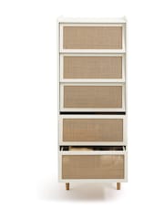 La Redoute Intérieurs Egg Shell Taga Dresser with 5 Cane Drawers - Image 2 of 5