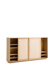 La Redoute Intérieurs Oak Palano Veneer & Canework TV Unit - Image 3 of 5