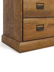 La Redoute Intérieurs Dark Oak Wood Lindley Solid Pine Chest of 6 Drawers - Image 4 of 5