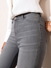 Grau - Friends Like These Jeggings mit hohem Bund - Bild 3 von 4