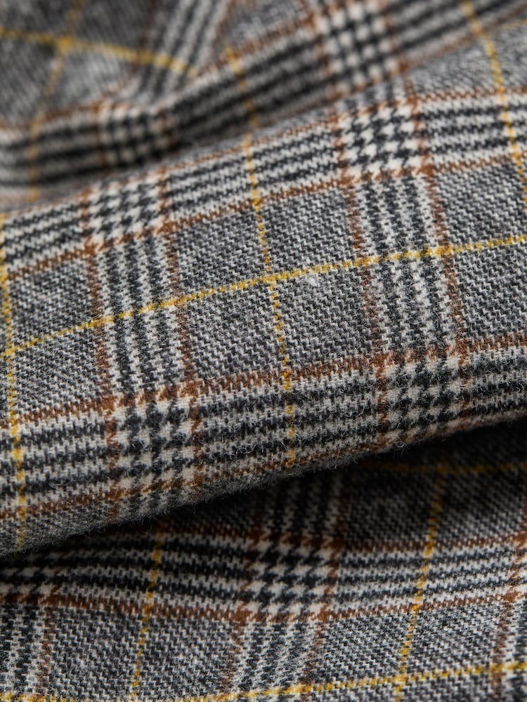 FatFace Lyra Charcoal Mid Check Trouser - Image 7 of 7