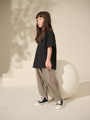 Black Oversized Heavyweight 100% Cotton T-Shirt (3-16yrs) - Image 2 of 3