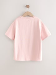 Pink Oversized Heavyweight 100% Cotton T-Shirt (3-16yrs) - Image 6 of 8