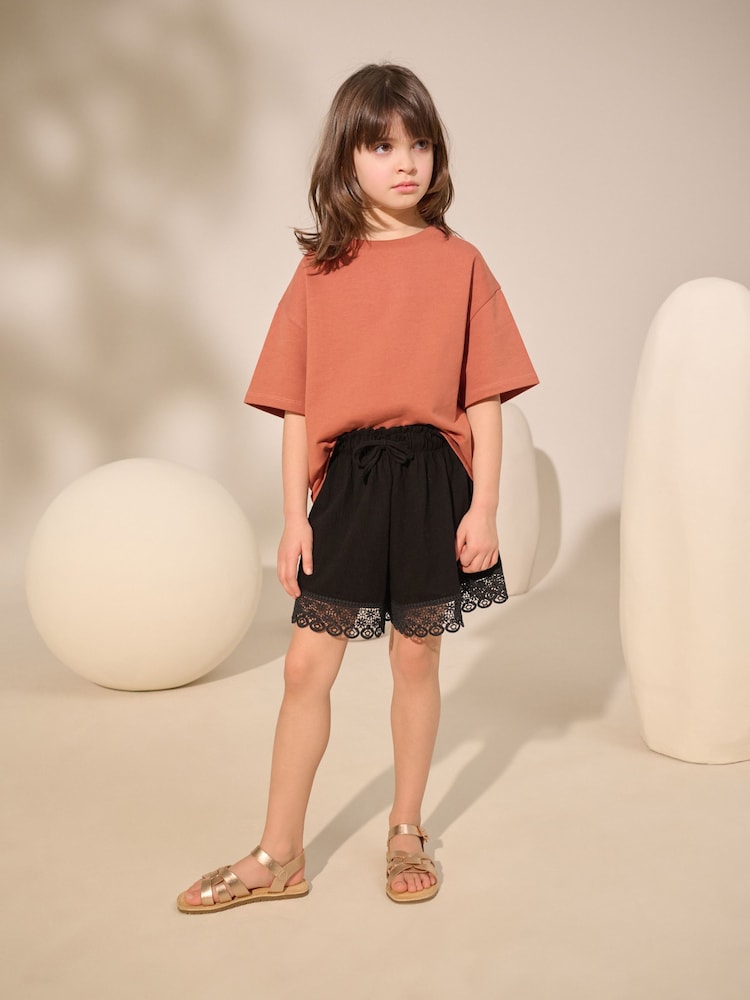 Rust Oversized Heavyweight 100% Cotton T-Shirt (3-16yrs) - Image 2 of 3
