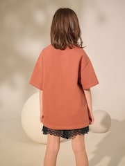 Rust Oversized Heavyweight 100% Cotton T-Shirt (3-16yrs) - Image 3 of 3