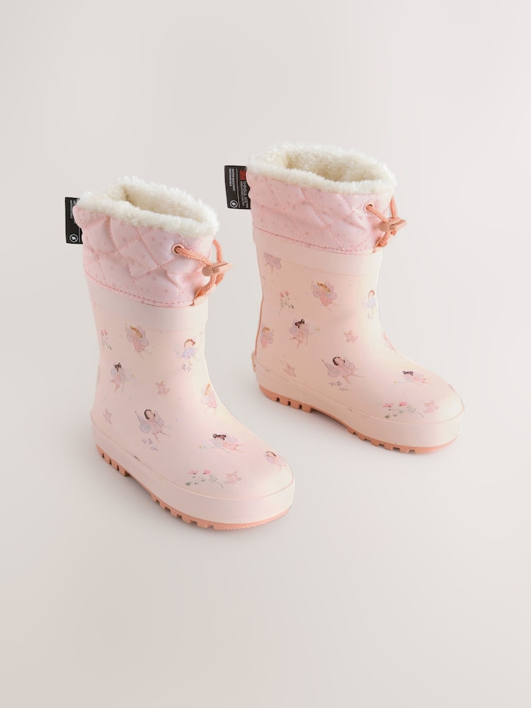 Fairy Pink Cuff Wellies - Image 1 of 5