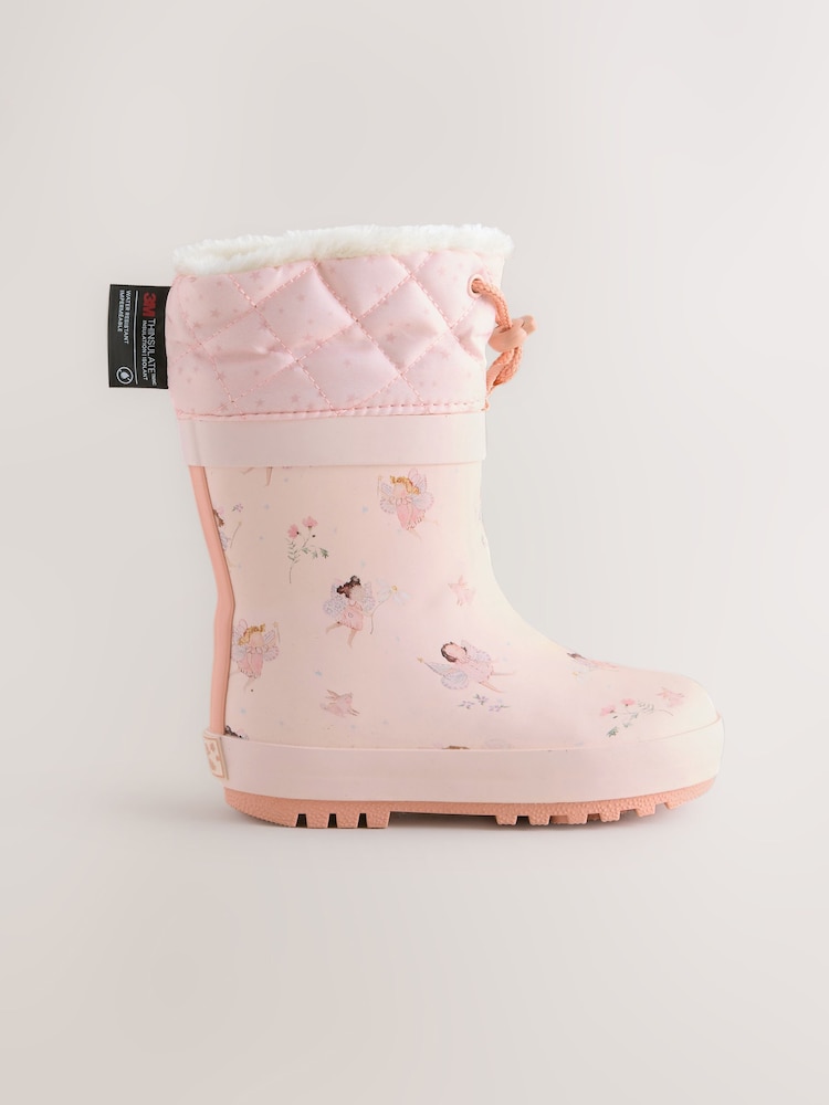 Fairy Pink Cuff Wellies - Image 2 of 5