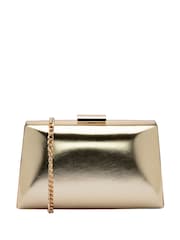Gold - Lotus Clutch-Tasche mit Kette - Bild 1 von 4