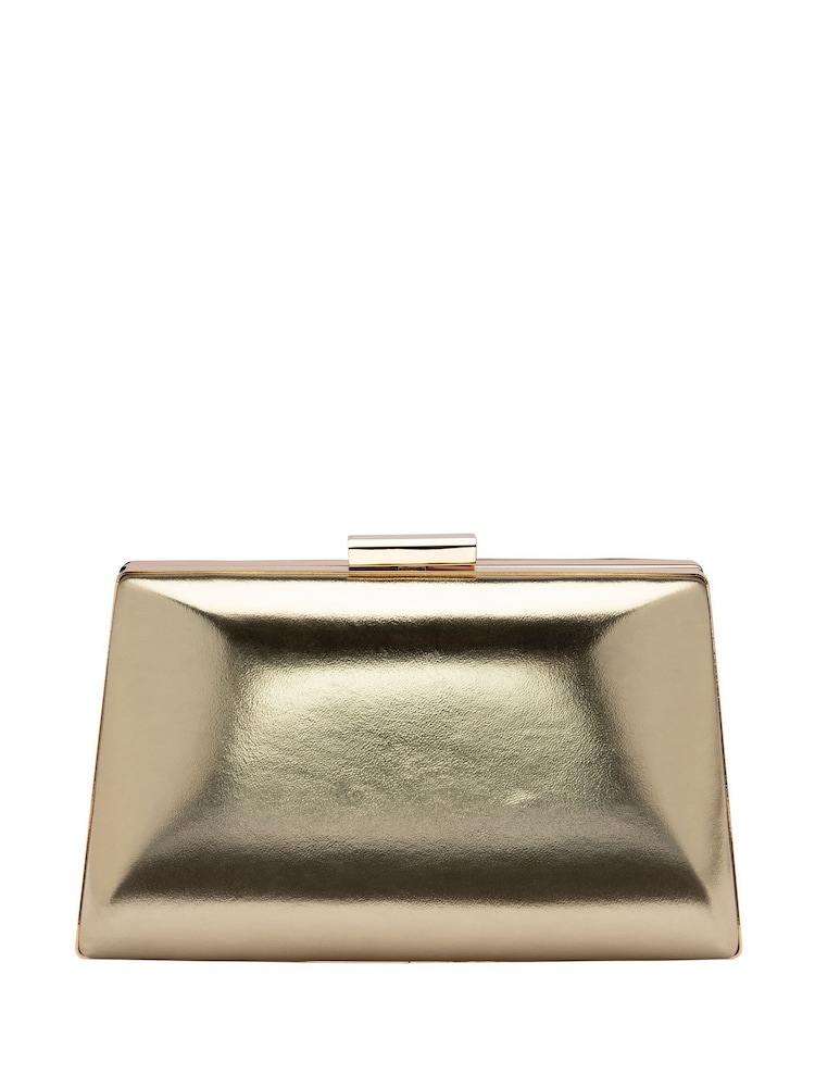 Gold - Lotus Clutch-Tasche mit Kette - Bild 2 von 4