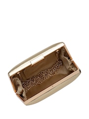 Gold - Lotus Clutch-Tasche mit Kette - Bild 4 von 4