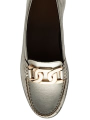 Lotus Gold Leather Loafers - Image 4 of 4