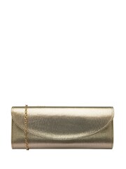 Gold - Lotus Clutch-Tasche mit Kette - Bild 1 von 4