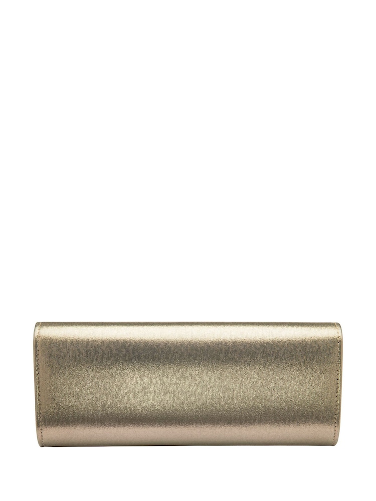 Gold - Lotus Clutch-Tasche mit Kette - Bild 2 von 4