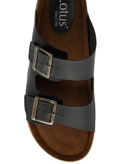 Lotus Leather Mules Sandals - Imagen 4 de 4