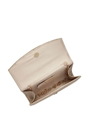 Gold - Lotus Clutch-Tasche mit Kette - Bild 4 von 4