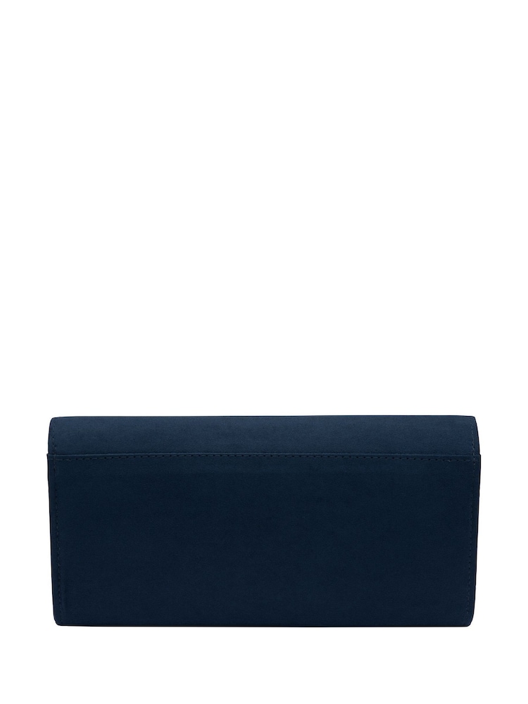 Marineblau/blau - Lotus Clutch-Tasche mit Kette - Bild 2 von 4