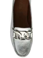 Lotus Silver Leather Loafers - Image 4 of 4