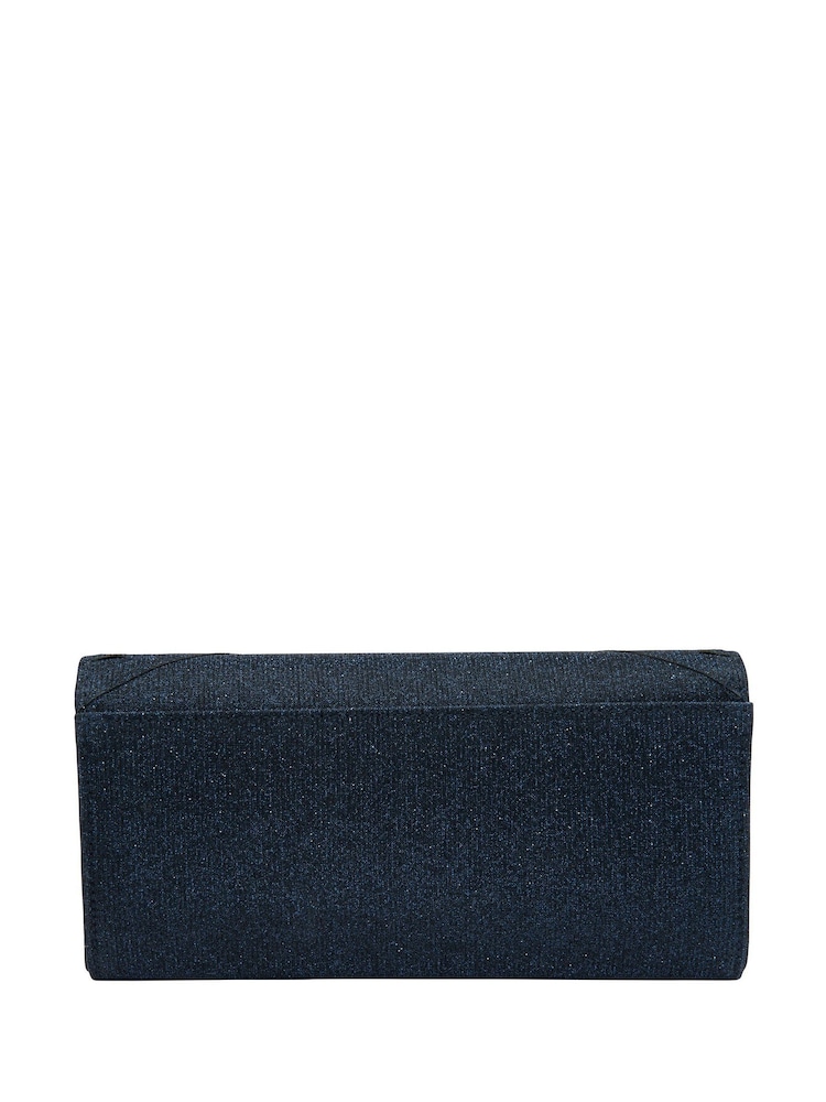 Lotus Blue Clutch Bag with Chain - Image 2 of 4