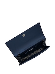 Lotus Blue Clutch Bag with Chain - Image 4 of 4